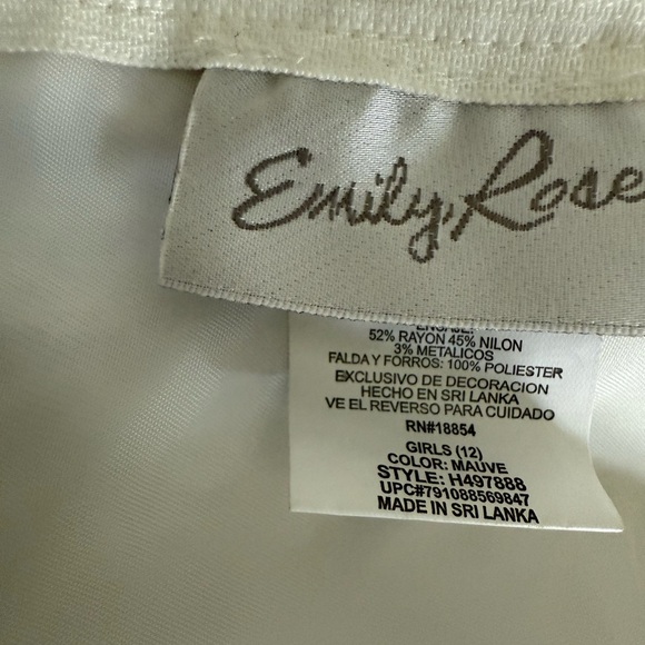 Emily Rose Pink and White Asymmetrical Tiered Sundress - Picture 3 of 5